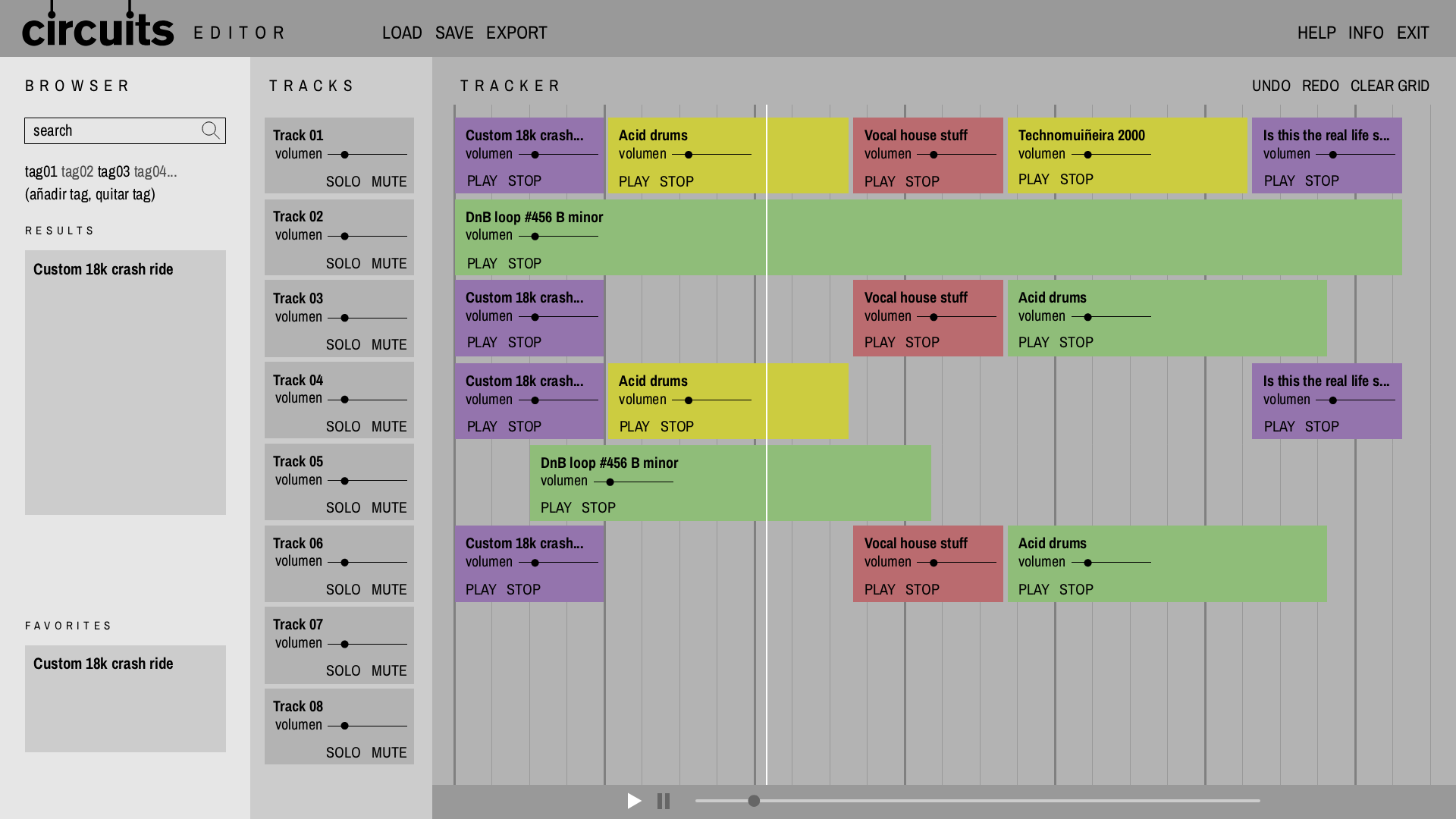 From a first version wireframe...