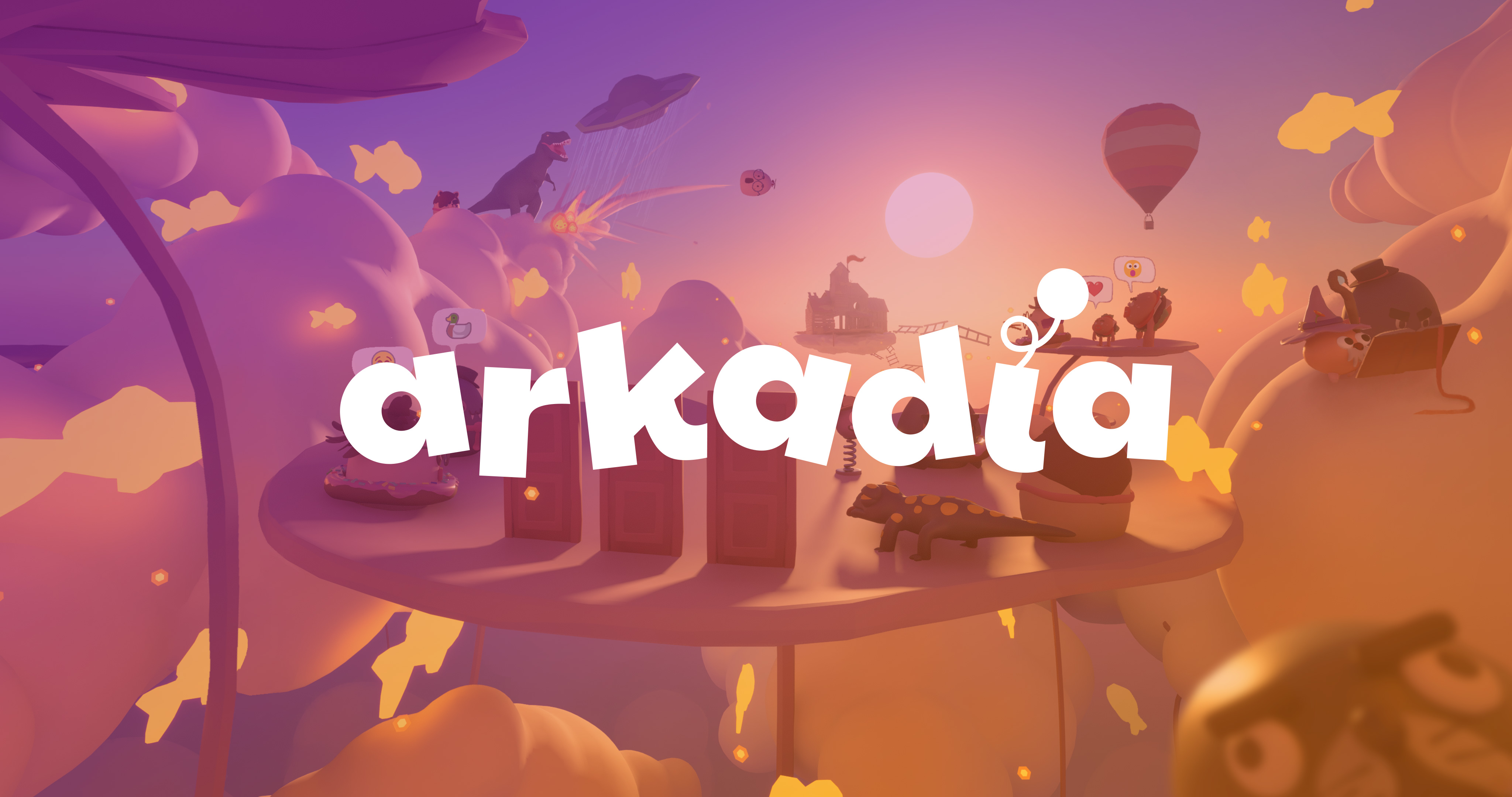 Splash screen with logo for Arkadia, the codename of Wim.